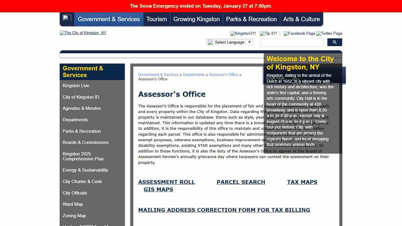 Welcome to the City of Kingston, NY - Assessor's Office
