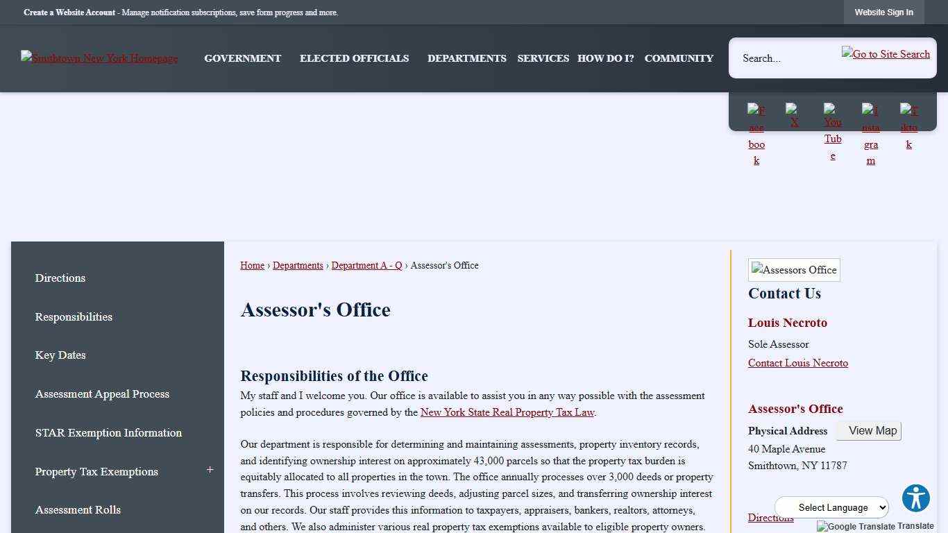 Assessor's Office Smithtown, NY - Official Website